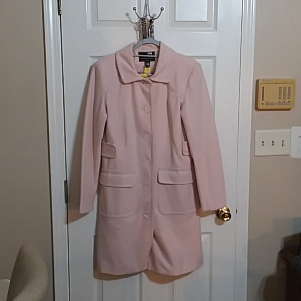 Pink Pea Coat Sz Med